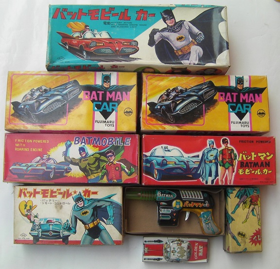 メール便可 2セットまで バットマン ブリキのおもちゃ バッドモービル